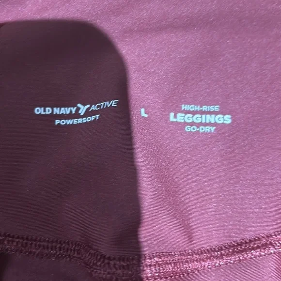 Old Navy Maroon Leggings - Picture 2 of 4